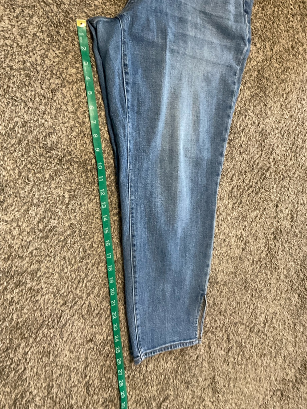 Old Navy O. G. Straight High-Rise Cropped Side Split Jeans Size 20 - Picture 7 of 7